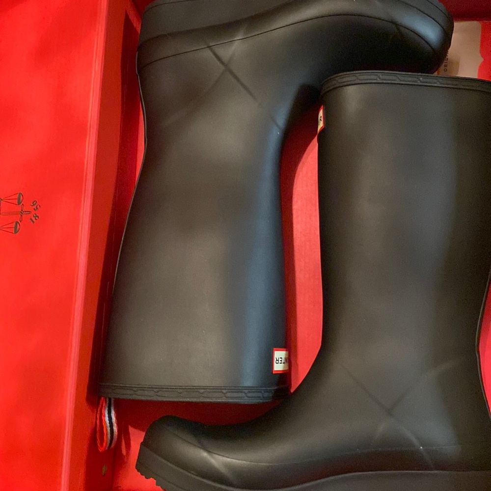 Hunter Rain Boots Black Size 7